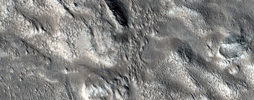 Irregular Cellular Structures on Floor of Graben