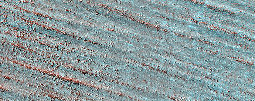 Water Ice Outlier near South Polar Layered Deposits