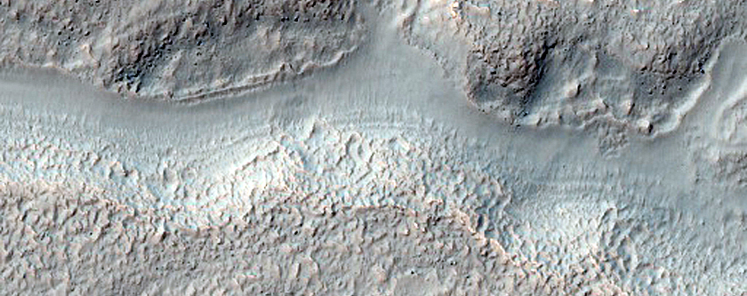 Small Channels in Hipparchus Crater
