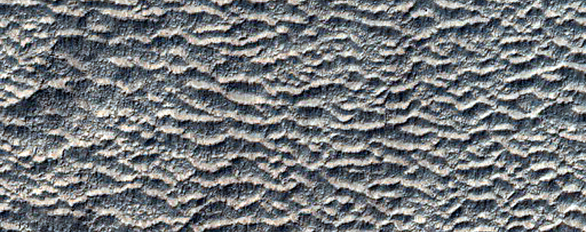 Gullies in Crater East of Huggins Crater