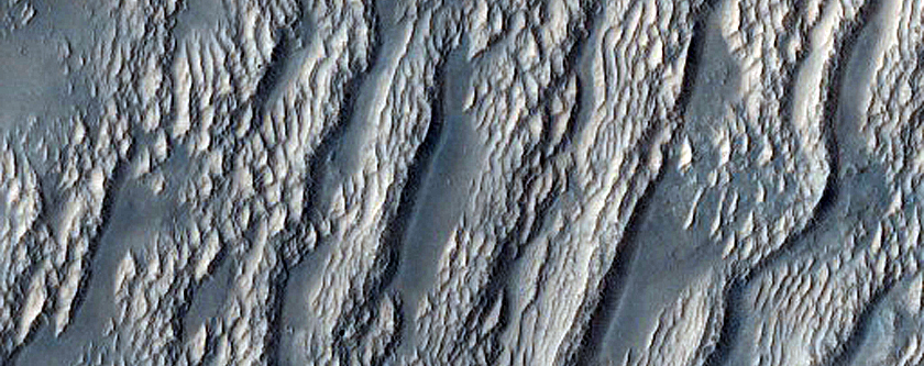 Contact between Lava Flow and Windblown Bedforms