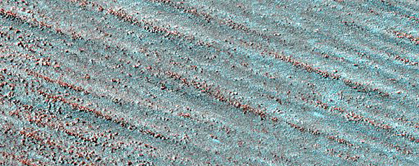 Water Ice Outlier near South Polar Layered Deposits