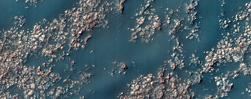 Dunes in Mid-Latitude Crater