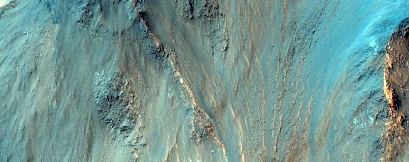 Canyon Walls in Coprates Chasma