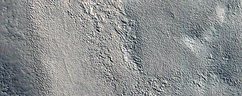 Streamlined Shape in Valley in Nilosyrtis Mensae