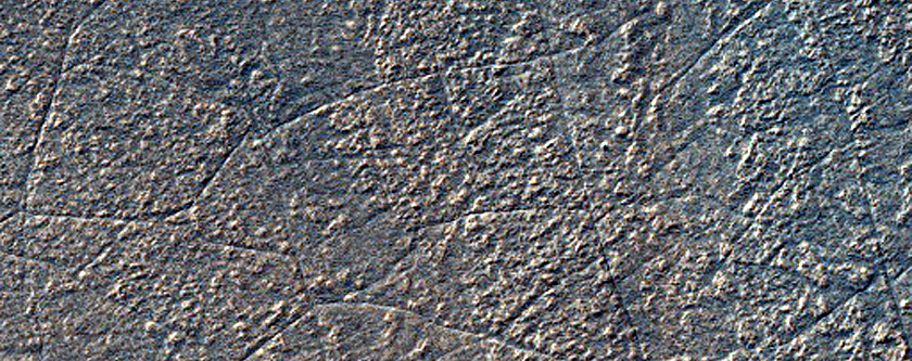 Fractures on Surface in Hellas Planitia