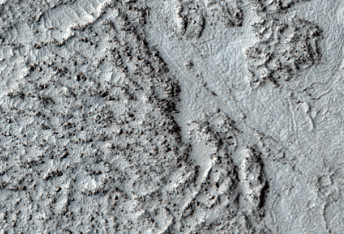 Lava in Athabasca Valles