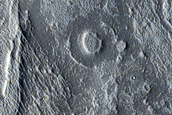 Inverted Channel in Flammarion Crater