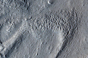 Features around Crater in Arabia Terra