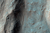 Landslide in Valles Marineris