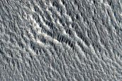 Survey of Terrain around Ice-Exposing Crater