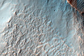 Channels on Crater Wall in Terra Cimmeria