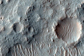 Ridges in Crater Floor near Parana Valles