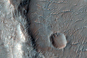 Possible Mafic Minerals on Plains West of Holden Crater