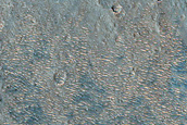 Scoured Bedrock in Capri Chasma