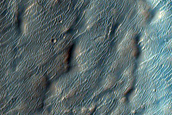 Icy Crater Floor Features