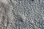Features around Crater in Arabia Terra