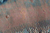 Possible Undercutting along Streamline Feature in Elaver Vallis