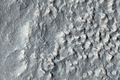 Channel Leaving Crater Ejecta South of Reull Vallis