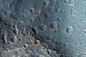 Channels on Crater Floor Northwest of Aureum Chaos