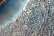 Craters with Layered Structures Northwest of Hellas Planitia