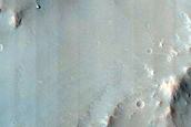 Crater with Rock Outcrops