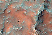 Ridges in Huygens Crater