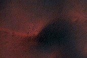 Monitor Gullies in Heaviside Crater