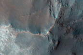 Possible Breccias in Exposed Section of Nirgal Vallis