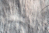 Fractured Material in Tooting Crater Wall