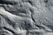 Features around Crater in Arabia Terra
