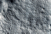 Channels in Focas Crater