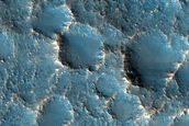 Kasei Valles Crosscutting Flood Grooves near Knickpoint