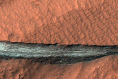 Icy Scarp in Mid-Latitudes