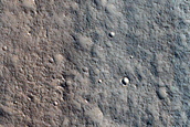 Crater in Utopia Planitia