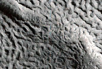 Eroding Ice-Rich Deposits in Two Craters in Arabia Terra