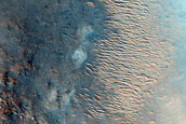 Phyllosilicate-Rich Terrain in Libya Montes