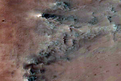 Lower Stratigraphy of Her Desher Vallis Exposed in Spurs