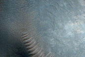 Curved Valley Northwest of Nili Fossae