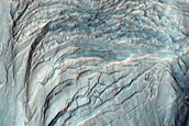 Well Developed Pole Facing Gullies on Fractured Lobe
