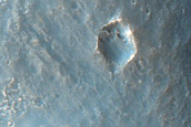 Branched Channels South of Voeykov Crater