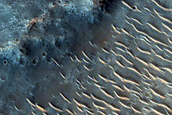 Channel within Valley in Margaritifer Terra