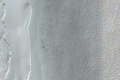 South Polar Glacier Crevasses