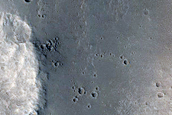 Impact Crater with Preserved Ejecta in Cratered Plains