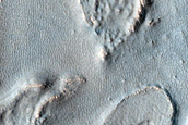 Features around Crater near Hellas Planitia