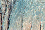 Possible Gully-Associated Light Toned Material near Gorgonum Chaos
