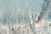 Light Tone Exposures on Floor of Coprates Chasma