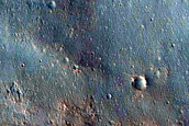 Light-Toned Material Southwest of Trouvelot Crater
