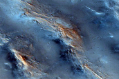 Phyllosilicates Exposed by Crater in Tyrrhena Terra