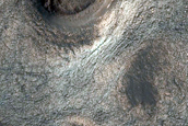 Crater East of Argyre Planitia